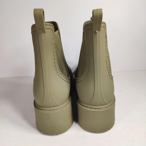 Steve Madden Sahara Rain Boot Platform Olive Green Women's Shoes Size 10 - Picture 7 of 9